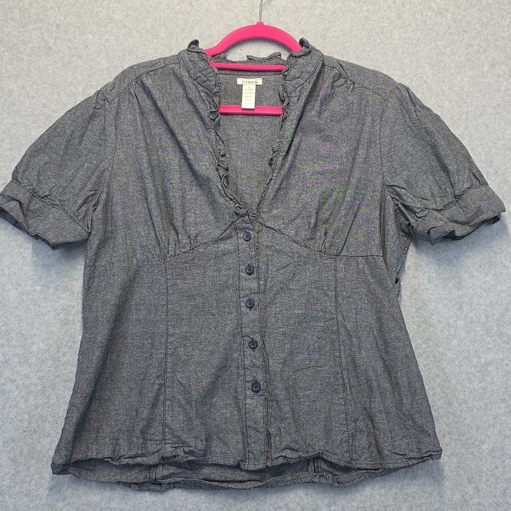 Vixen Denim Cotton Top